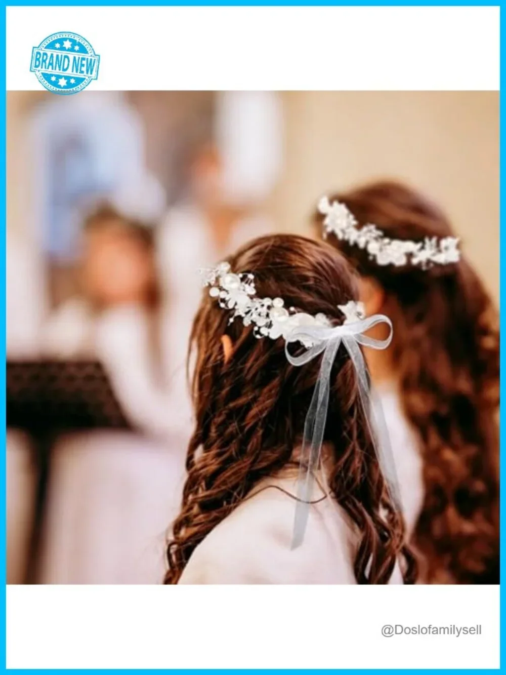 Princess Tiara Crown Headband with Rhinestone and Pearl Floral Wedding Prom for